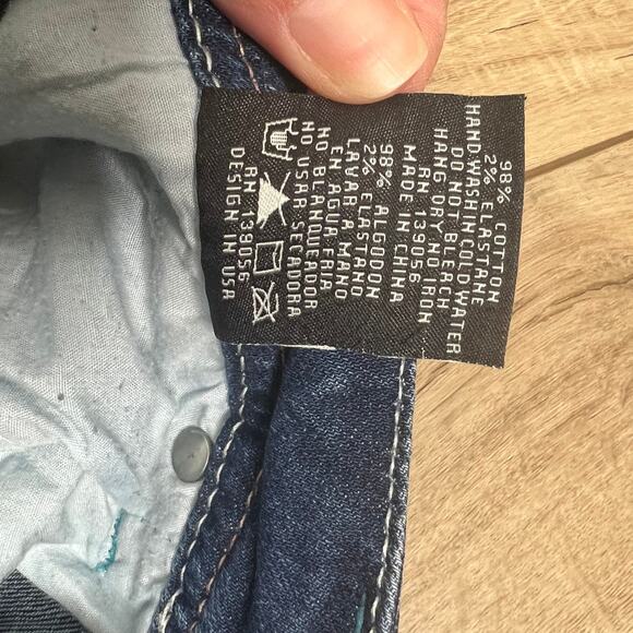 Grace in LA Jeans Straight Cropped Embellished Size 27 - Picture 9 of 13